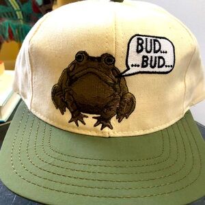 BUD FROG HAT. BRAND NEW. Never worn!
